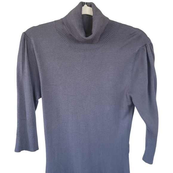 BCBG MaxAzria Quarter Sleeve Turtleneck Sweater Dress Sz S - Picture 5 of 11